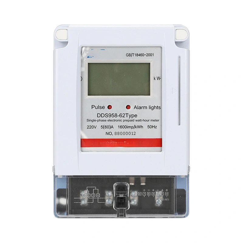 DDS958-62 Eenfasige prepaid energiemeter