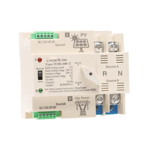 W2R-2P Generator automatische omschakelaar voor PV